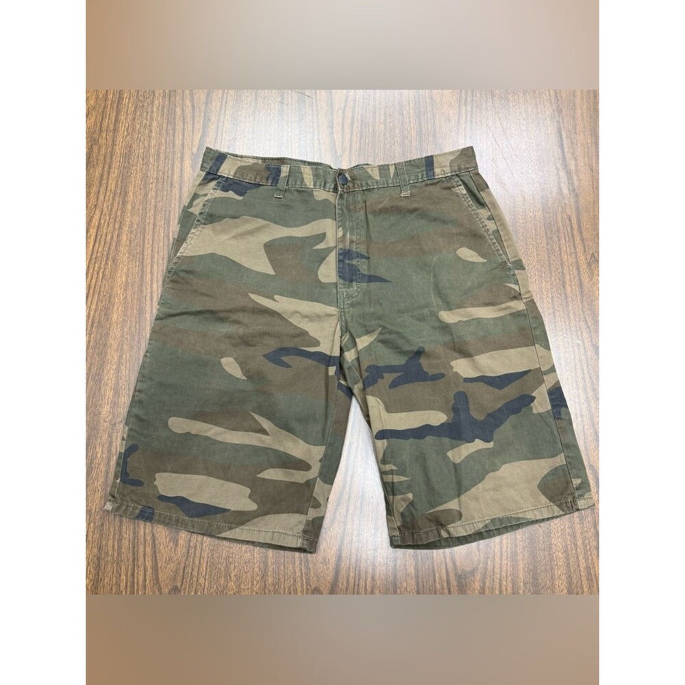 Dickies Men's Camouflage Chinos Cotton Shorts - Olive Camo size 36
